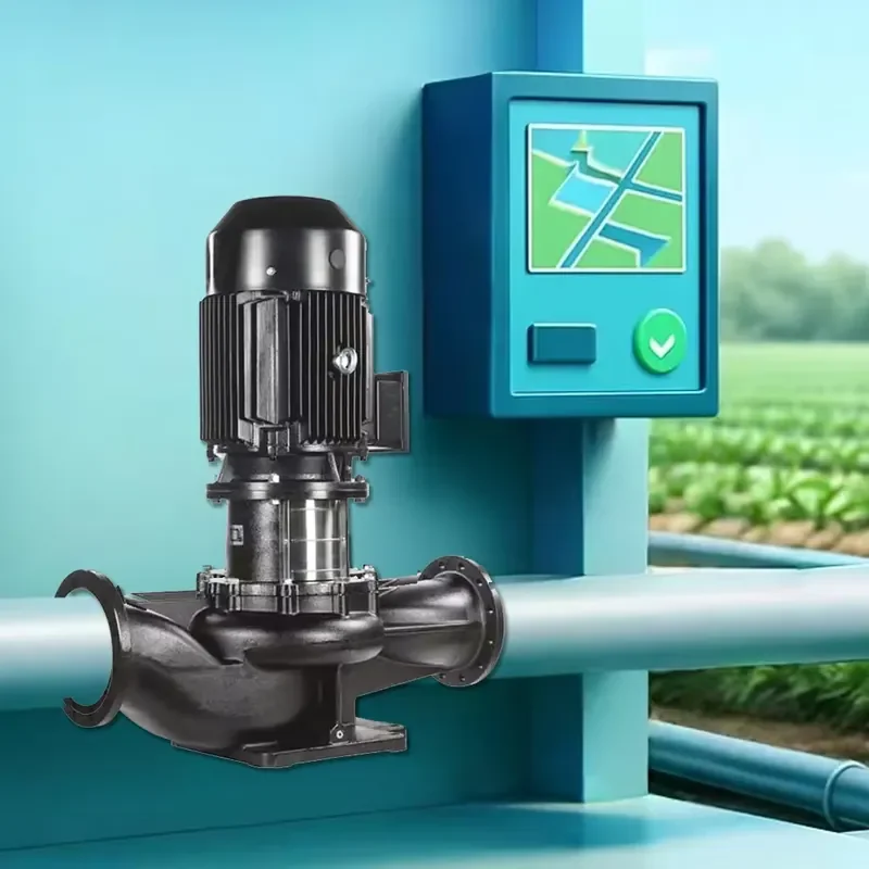 Energy Saving High Efficiency 60Hz Line Centrifugal Pump 5hp Industrial Use Compact Structure Little Friction Smooth